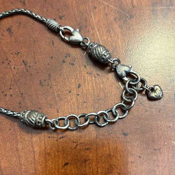 Brighton Calypso Super Bead Black Silver Crystal Necklace Chain Adjustable - Picture 3 of 4